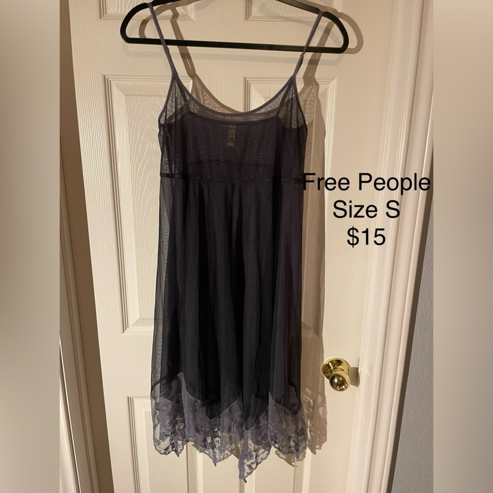 Free People see through intimates dress